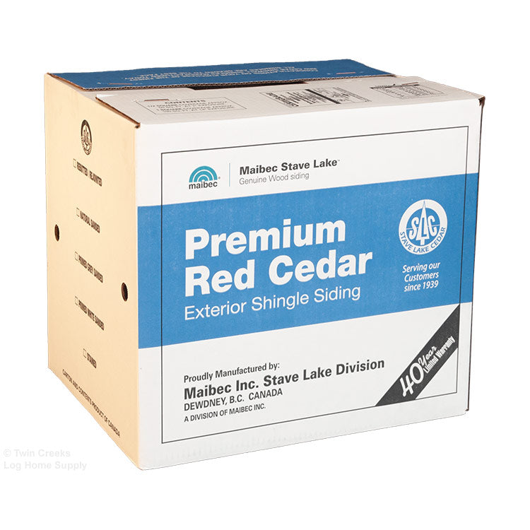 Box #1 Grade, 18" Perfection Western Red Cedar R&R Shingles by Stave Lake Cedar